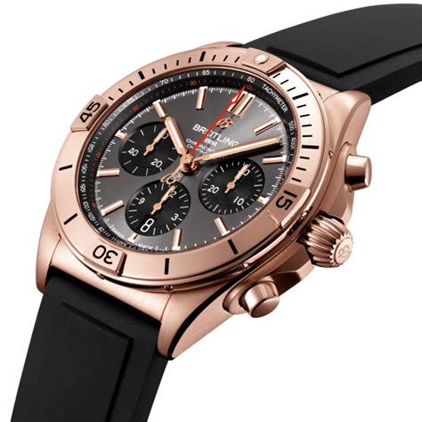 breitling chronomat chronograph in rose gold|breitling chronomat b01 42mm.